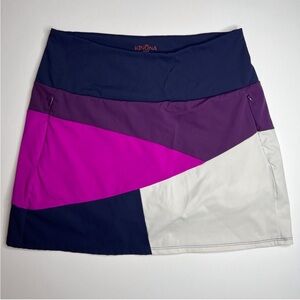 Kinono Pink Purple Colorblock Patchwork Golf Skort Made in
USA Bold Modern Chic